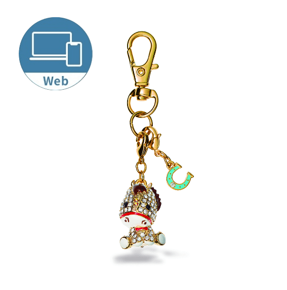 【ご搭乗のお客さま限定/Web限定で発売中】アビステ　干支チャーム　うま