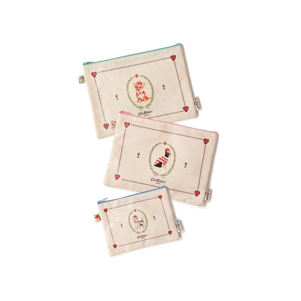 【ご搭乗のお客さま限定/機内で販売中】キャスキッドソン JALオリジナル フラットポーチセット