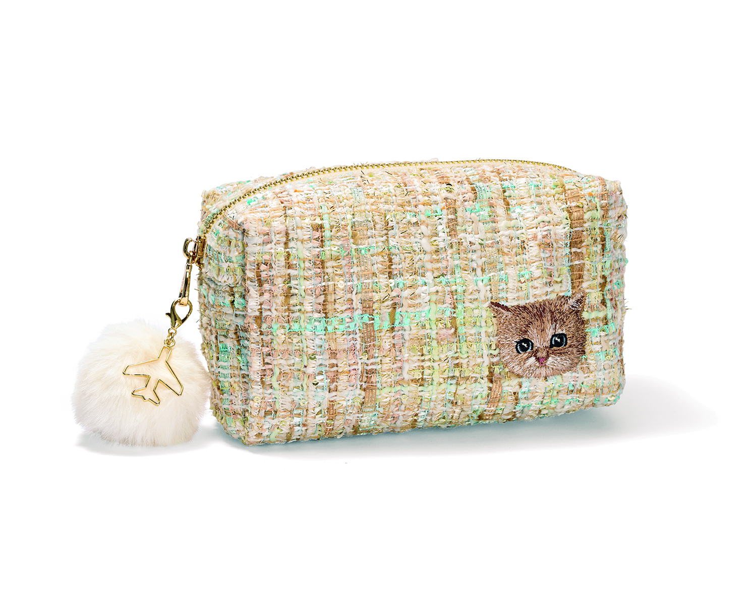 【ご搭乗のお客さま限定/機内で販売中】ポール & ジョー アクセソワ　ツイード　ポーチ