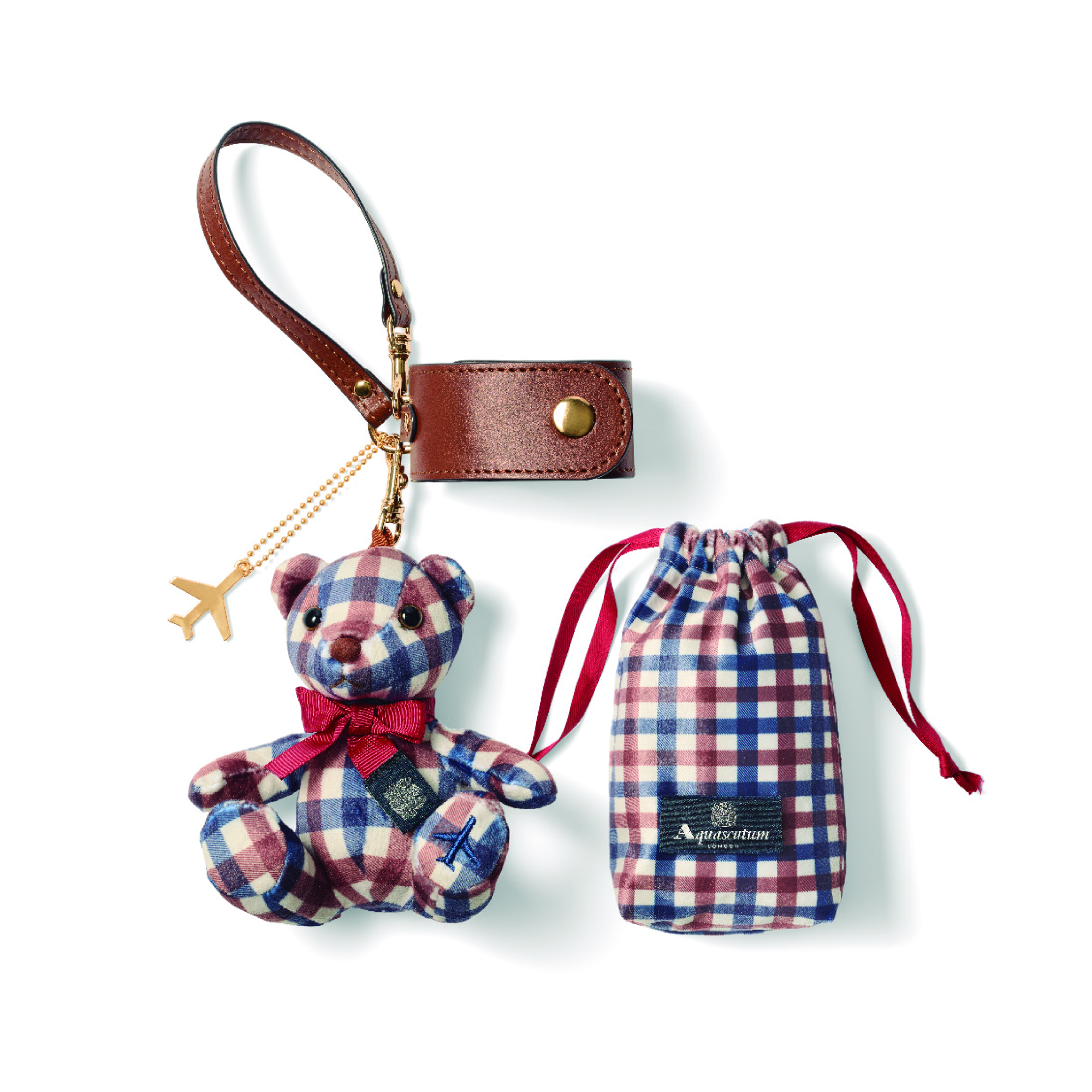 【ご搭乗のお客さま限定/機内で販売中】アクアスキュータム ベア付きストールホルダー