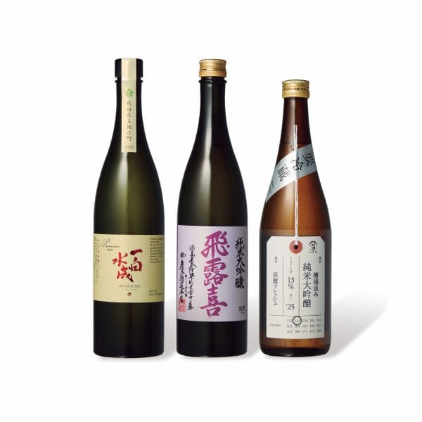  【抽選販売対象商品】日本酒 JAL機内提供 厳選3銘柄セット 「一白水成・飛露喜・加茂錦」(限定60セット)