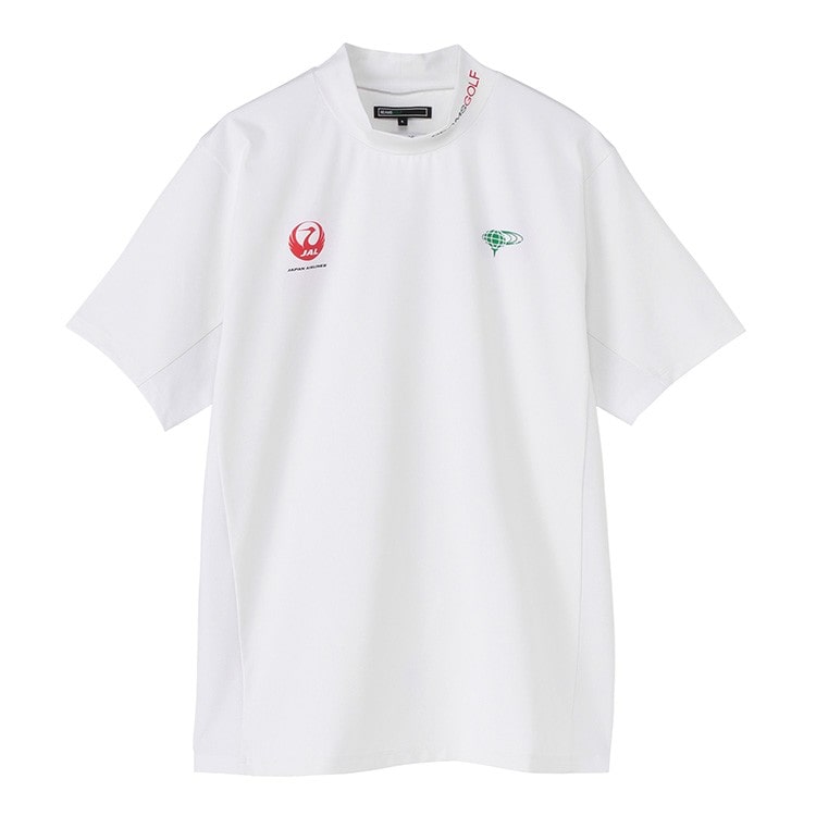 BEAMS GOLF] JALオリジナル ワンポイント モックネックシャツ