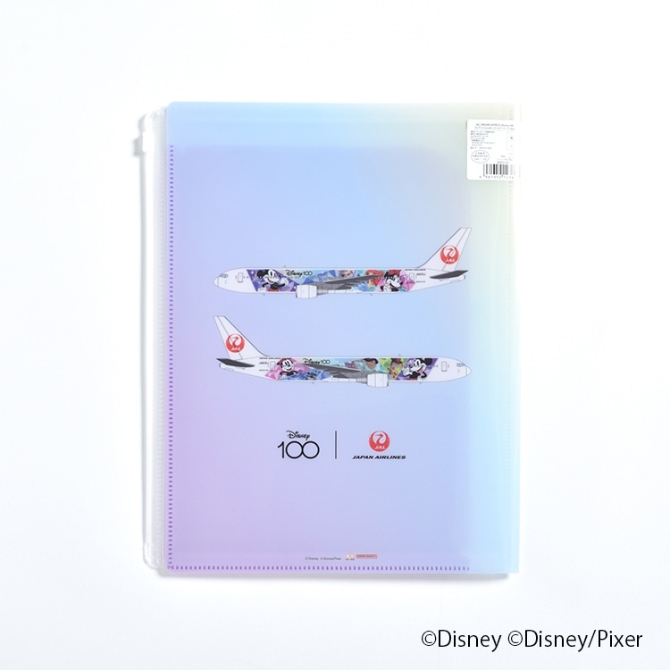 JAL DREAM EXPRESS Disney100] クリアファイル6P+ファスナーケース