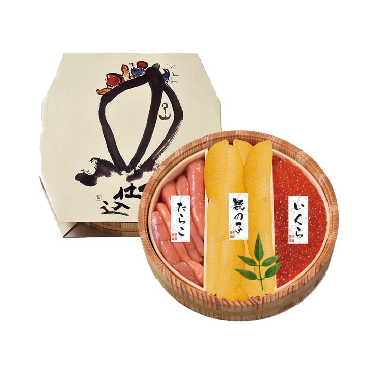 北の魚卵木樽詰3点セット