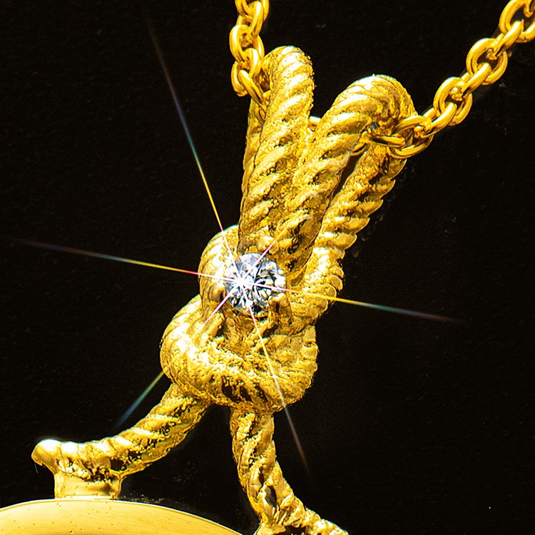 しあわせのShip's Cat純金コインペンダント