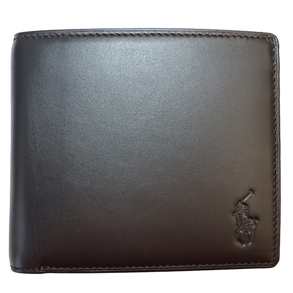 POLO RALPH LAUREN]2つ折り財布（小銭入れ付き） ブラック(ブラック