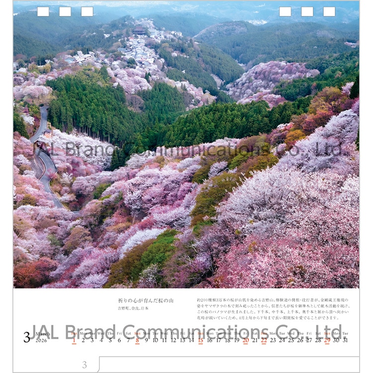 A WORLD OF BEAUTY 両面卓上判(日本語版)2026