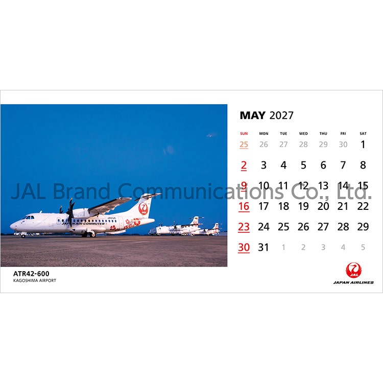 JAL FLEET 卓上判(英語版)2027 FLEET 卓上判(英語版)