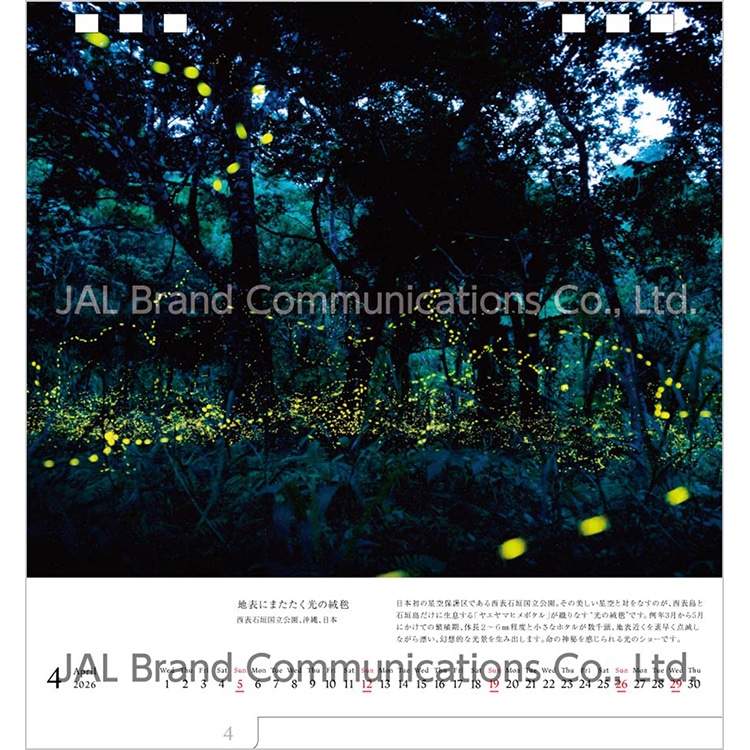 A WORLD OF BEAUTY 両面卓上判(日本語版)2026