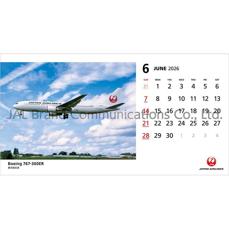 JAL FLEET 卓上判(日本語版)2026