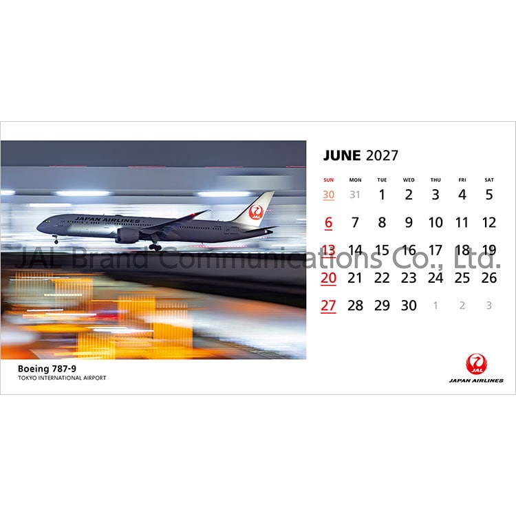 JAL FLEET 卓上判(英語版)2027 FLEET 卓上判(英語版)