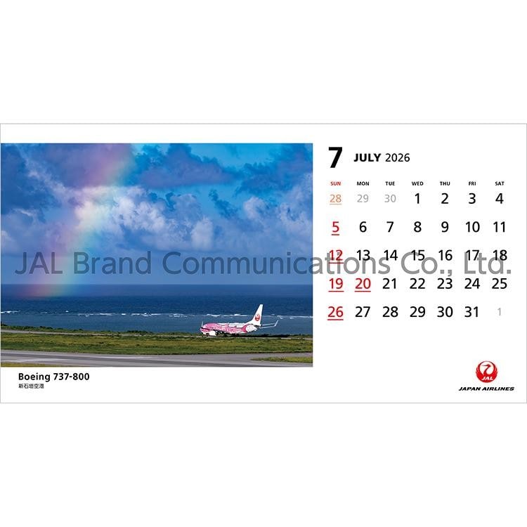 JAL FLEET 卓上判(日本語版)2026