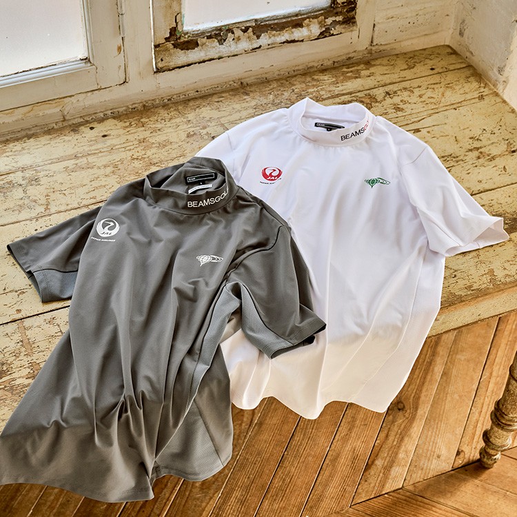 BEAMS GOLF ロングスリーブシャツ ホワイト BEAMS GOLF（ビームス ゴルフ）〈MEN〉FREEZE TECH / Vネック