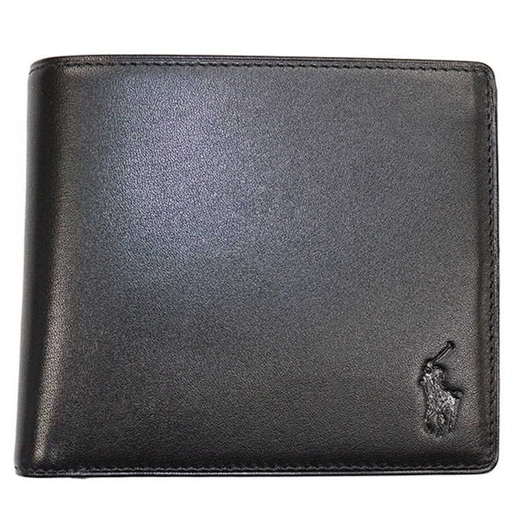 POLO RALPH LAUREN]2つ折り財布（小銭入れ付き） ブラック(ブラック