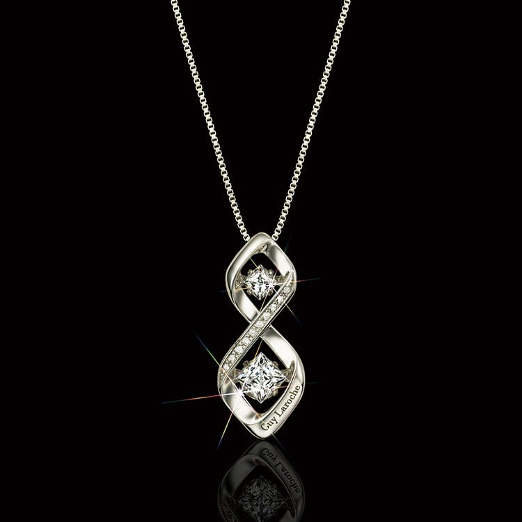 ギ・ラロッシュ]＜ドゥ・サンティエ＞10ダイヤモンドと揺れるCZの宝飾