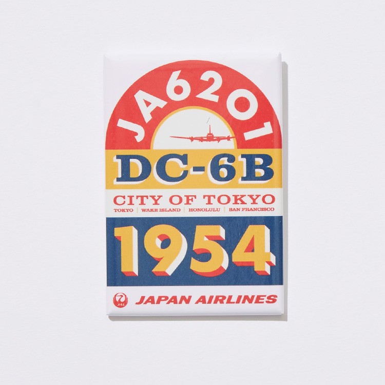 〔JAL国際線就航70周年〕JALオリジナル 缶バッジ オレンジ オレンジ