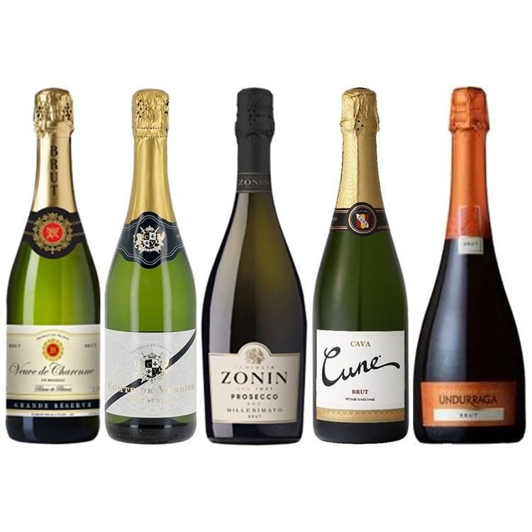 サクララウンジ採用カバ入り 厳選辛口スパークリング 5本セット