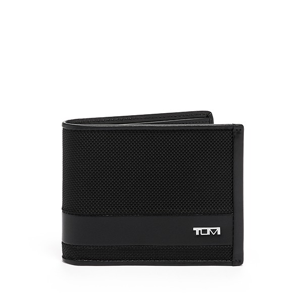 TUMI（財布）グローバル・ダブル・ビルフォールド牛革ブラック