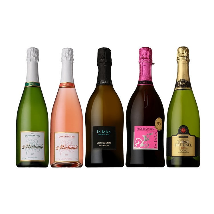 クレマン、カバ、スプマンテ5本セット