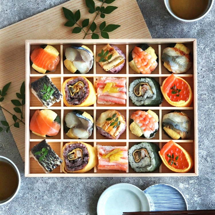 あでやか手鞠わさび葉寿し20個