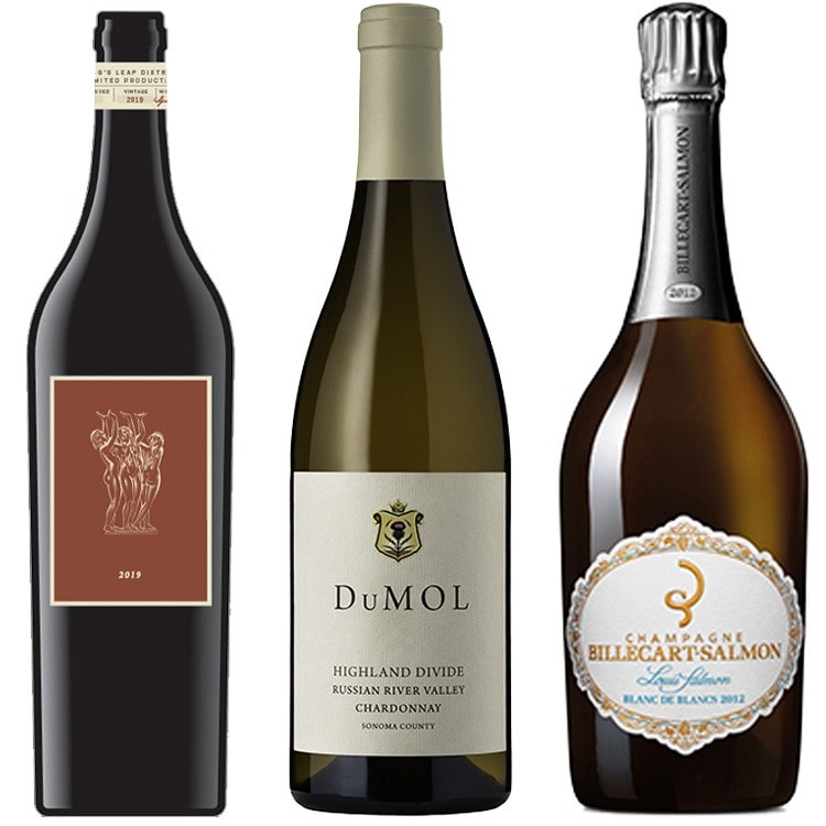 〔セットでお得〕国際線JALファーストクラス歴代採用ワイン赤白泡3本セット