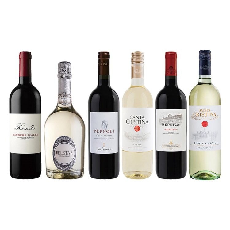 イタリア縦断 赤白スパークリングワイン 6本セット: JALショッピング