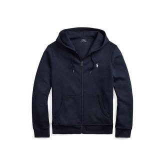 [POLO RALPH LAUREN]ダブルニット フルジップ フーディ ネイビー S
