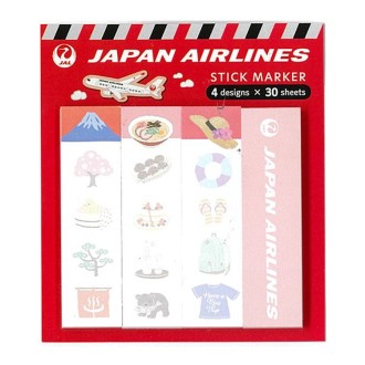 [JALオリジナル]トラベル 付箋 レッド