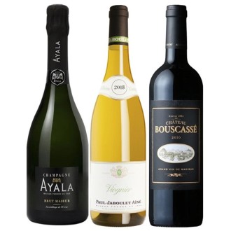 JAL国際線ビジネスクラス、ラウンジ採用フランスワイン3本セット