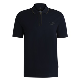 [BOSS]Porsche x BOSS ストレッチコットン ポロシャツ Dark Blue L
