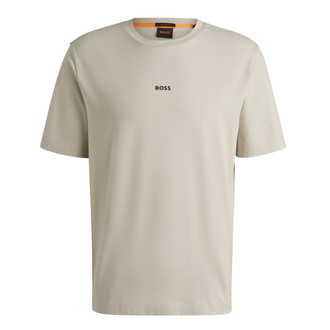 [BOSS]スモールロゴTシャツ ストレッチコットン Light Beige XL