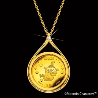 リトルミイ 純金コインの宝飾ペンダント