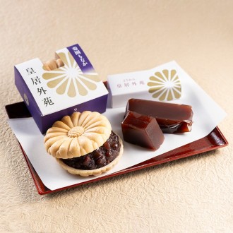 [皇居外苑]ようかん＆菊園もなか（各3個入）