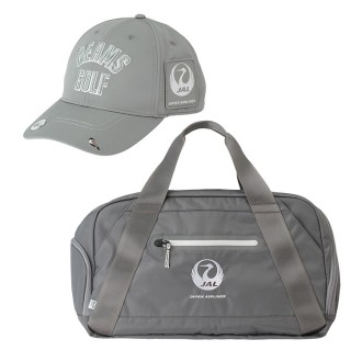 [BEAMS GOLF] JALオリジナル ツアータフタ CAP＆ボストンバッグ