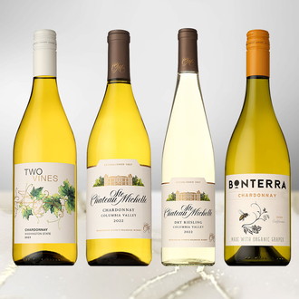 コスパGood！フードフレンドリーに品種を愉しむ アメリカ産白ワイン4本セット