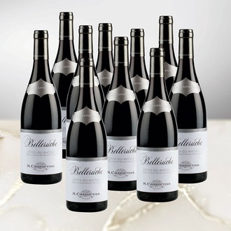 国際線JALビジネスクラス搭載[M.シャプティエ]コート・デュ・ローヌ ベルルーシュ ルージュ10本セット