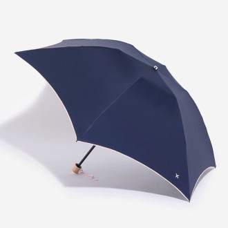 [オーロラ]JALオリジナル 東レ サマーシールドＬII 晴雨兼用折りたたみ傘 ネイビー
