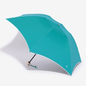 [オーロラ]JALオリジナル 東レ サマーシールドＬII 晴雨兼用折りたたみ傘 ターコイズ