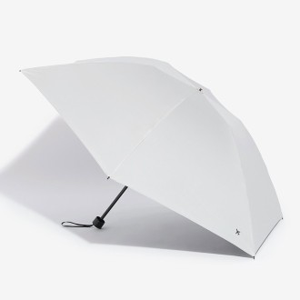 [オーロラ]JALオリジナル 東レ サマーシールドＬII 晴雨兼用折りたたみ傘・シルバーグレー