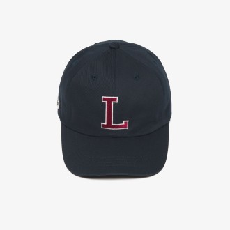 [ラコステ]コットンツイル Lロゴキャップ RK067J ネイビー