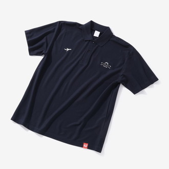 [JONES SPORTS]JALオリジナル The Active Golf Shirts NVY L