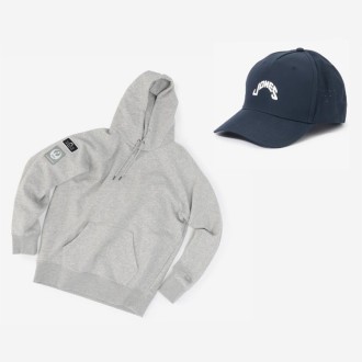 [JONES SPORTS]JALオリジナル The Golf Cap ＆JALオリジナル The Active Hoodie グレー M