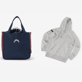 [JONES SPORTS]JALオリジナル The Golf Cart Tote ＆ JALオリジナル The Active Hoodie グレー M