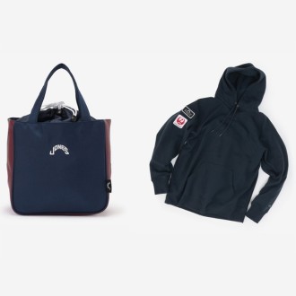 [JONES SPORTS]JALオリジナル The Golf Cart Tote ＆ JALオリジナル The Active Hoodie ネイビー M