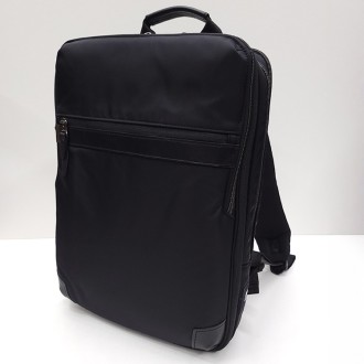 [moustache on time]高密度ナイロンツイル ビジネスリュックS 2870BNO ブラック