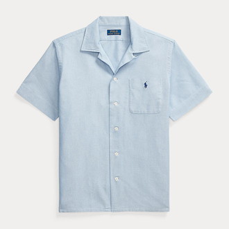 [POLO RALPH LAUREN]クラシック フィット オックスフォード キャンプ シャツ ブルー L