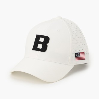 [ブリーフィング]MS PUNCHING MESH INITIAL CAP BRG261MB9 WHITE