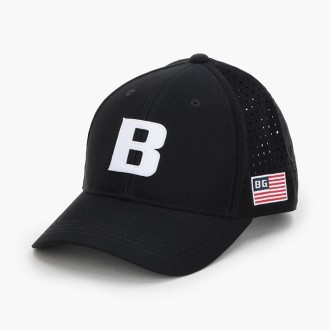 [ブリーフィング]MS PUNCHING MESH INITIAL CAP BRG261MB9 BLACK