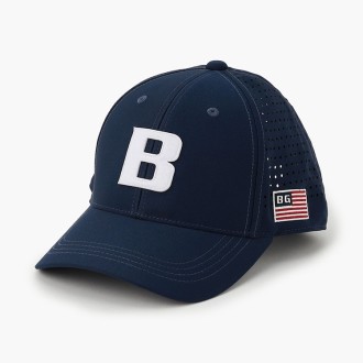 [ブリーフィング]MS PUNCHING MESH INITIAL CAP BRG261MB9 NAVY