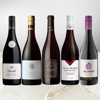 新旧産地を飲み比べ！冷やして美味しいピノ・ノワール 5本セット
